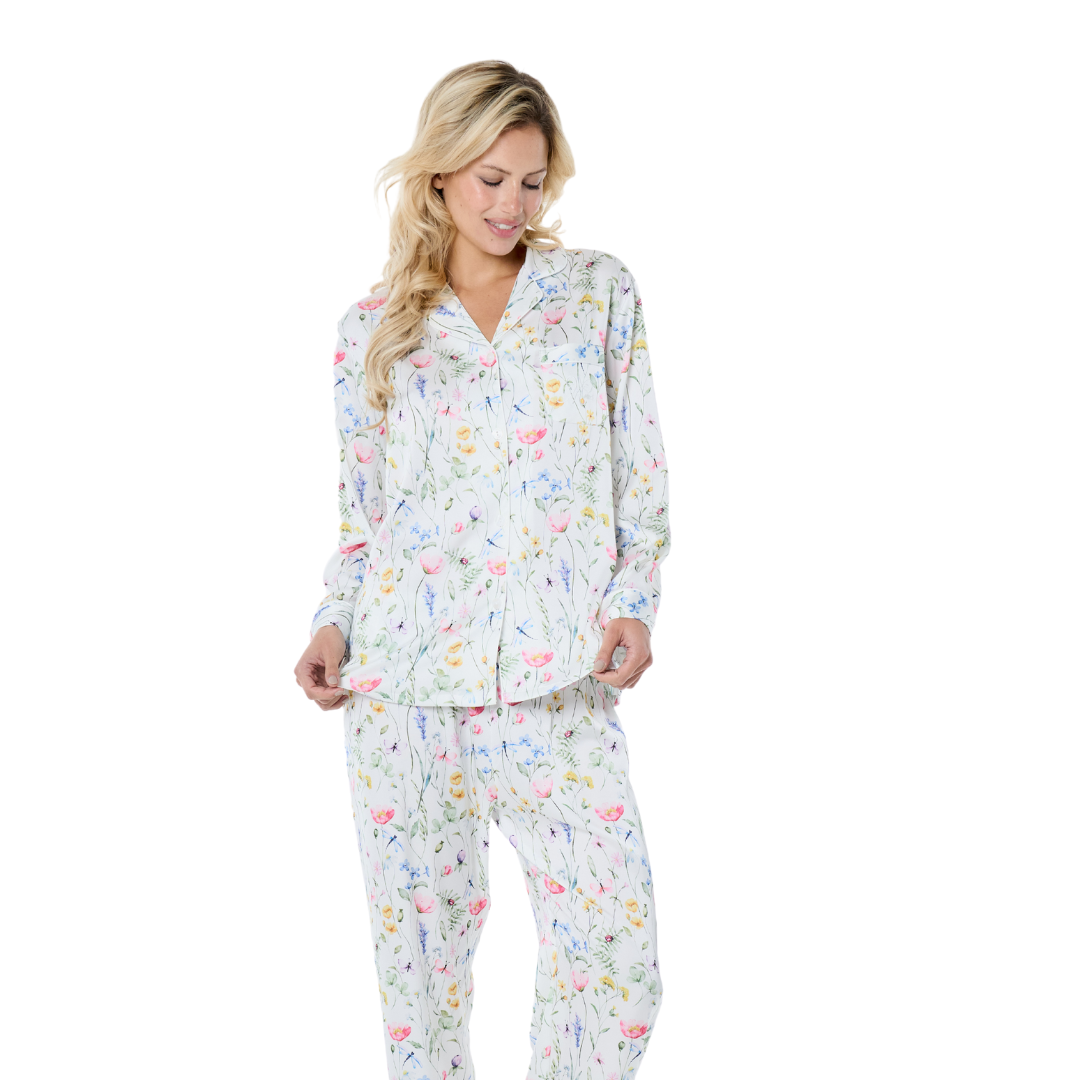 Art. 5706 Pijama camisero en SATÉN