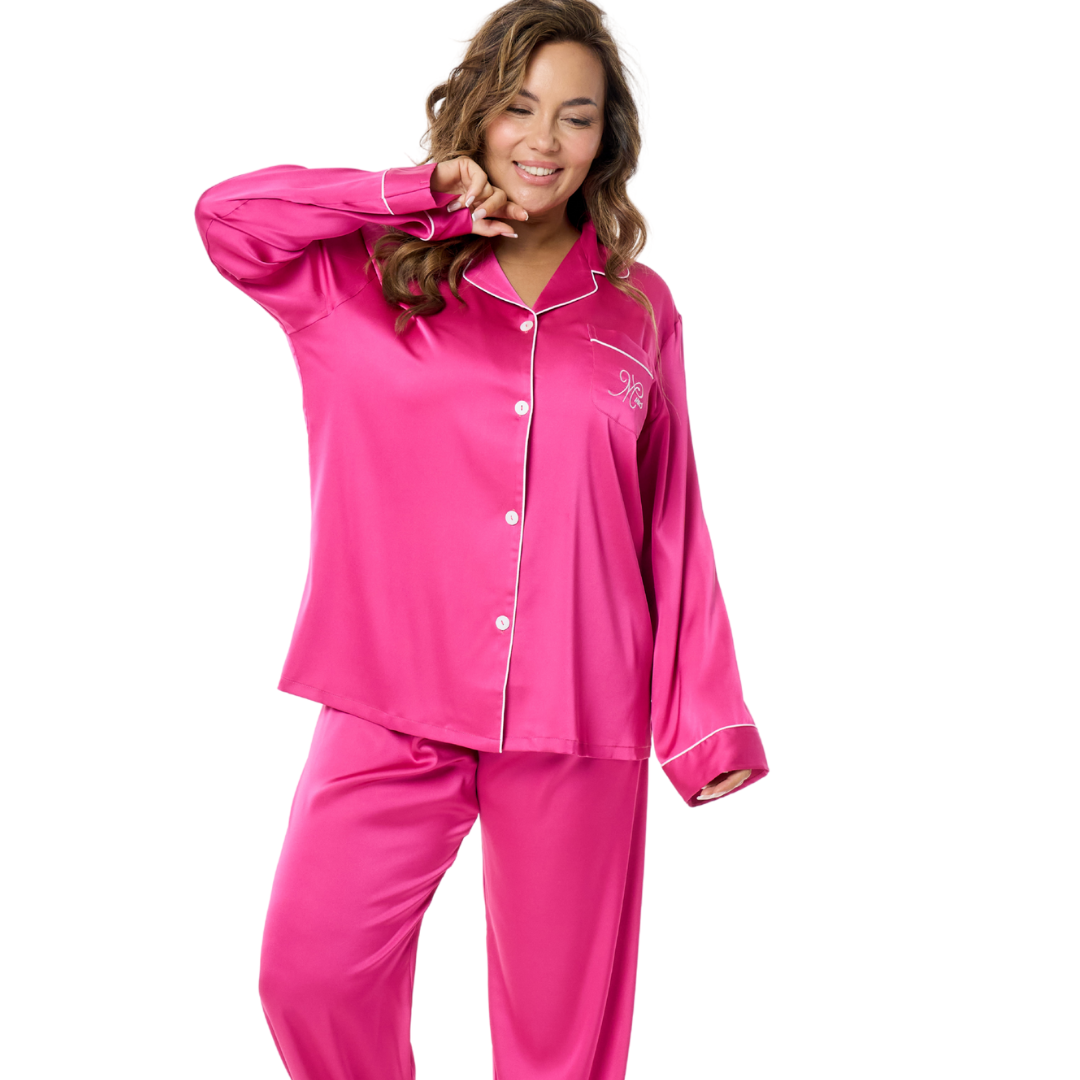 Art. 5706 Pijama camisero en SATÉN