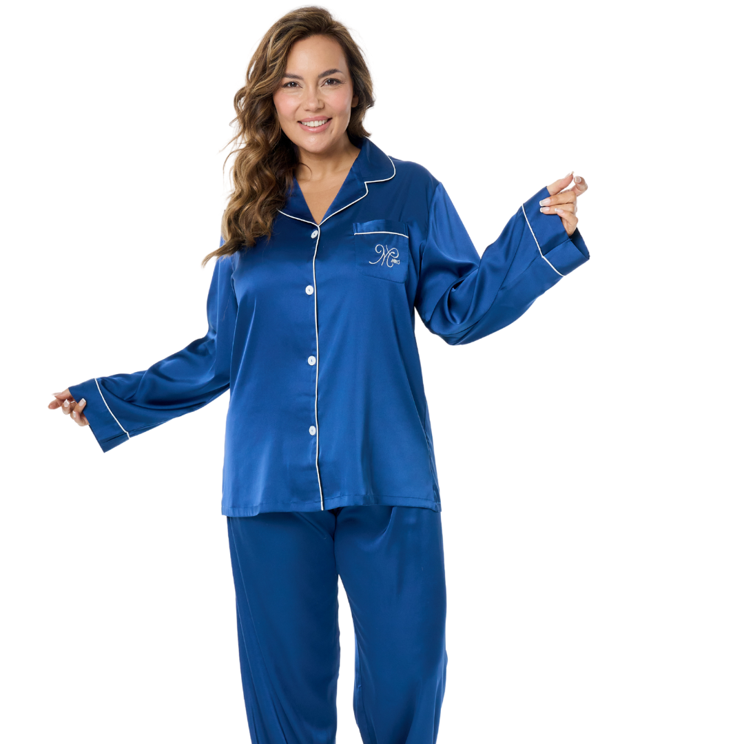 Art. 5706 Pijama camisero en SATÉN