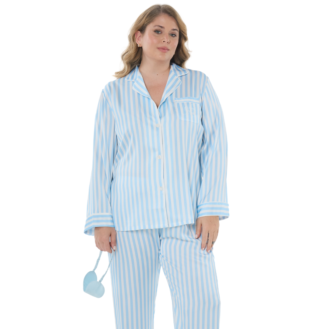 Art. 5706 Pijama camisero en SATÉN